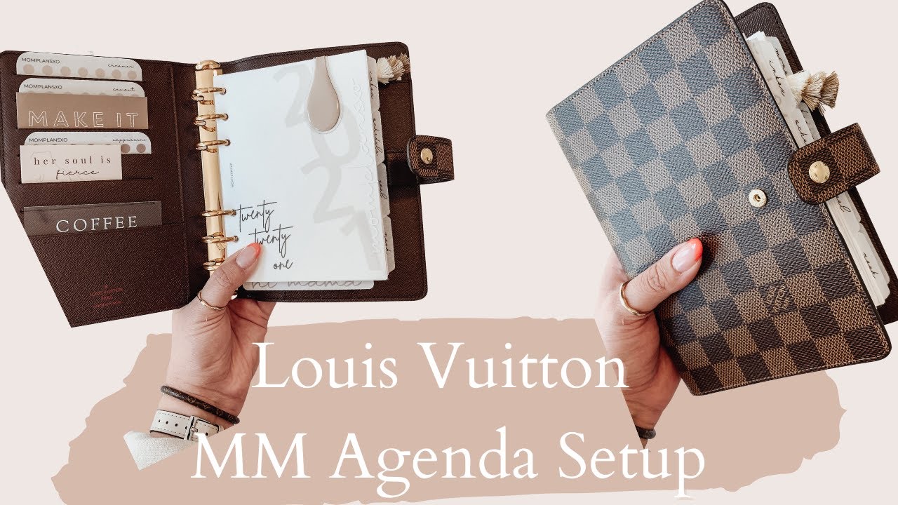 Louis Vuitton MM Agenda Setup