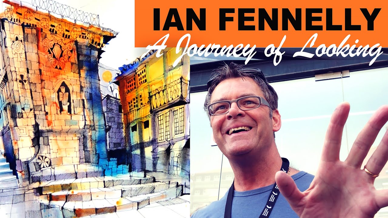 IAN FENNELLY URBAN SKETCHING TECHNIQUE 👍🎨🖋✨