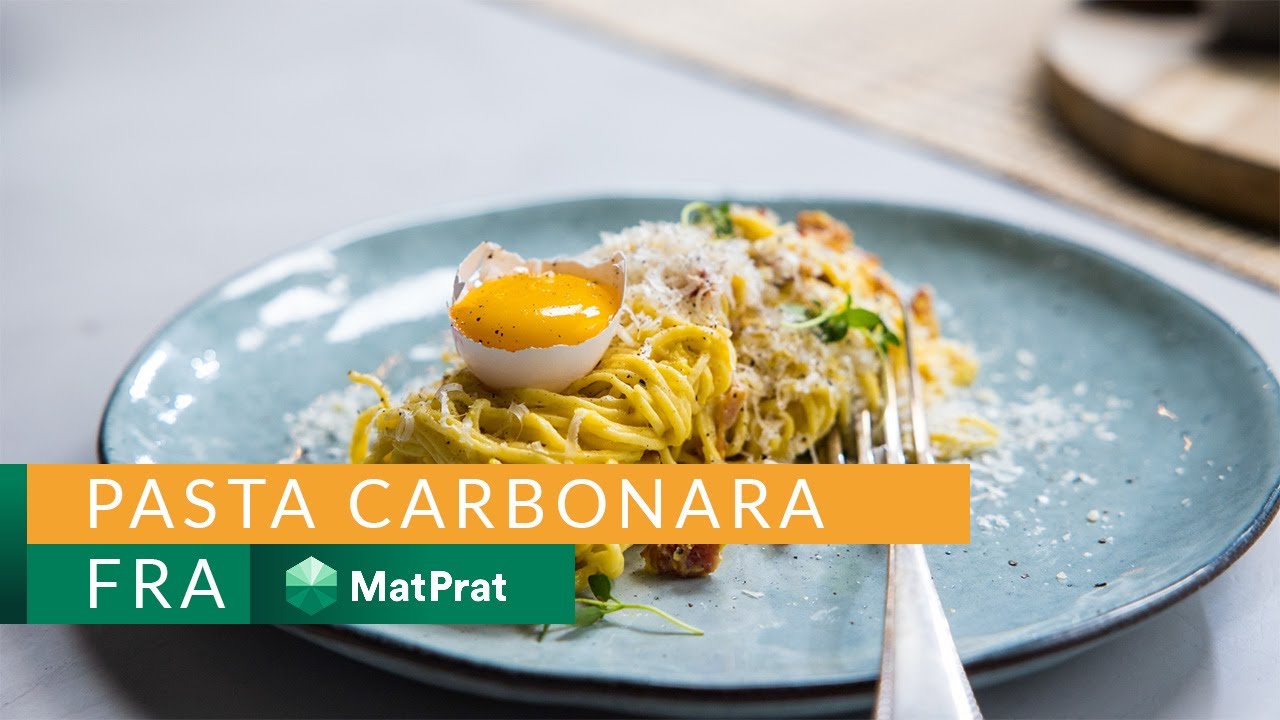 Pasta Carbonara - kjapt og greit | MatPrat