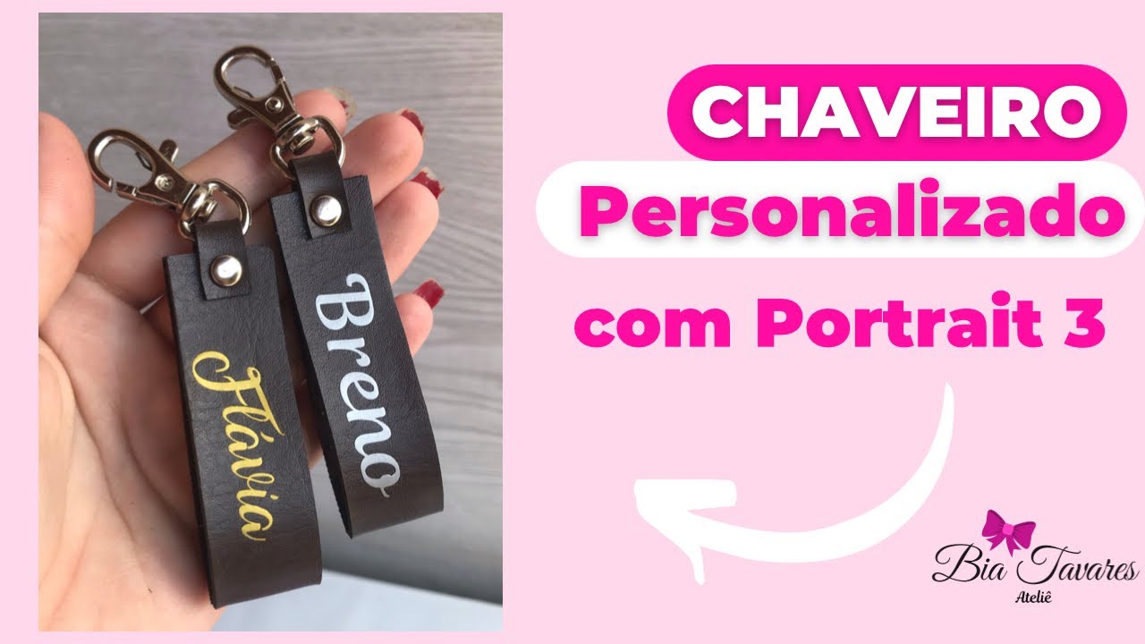 Chaveiro personalizado na portrait 3 #portrait #silhouette