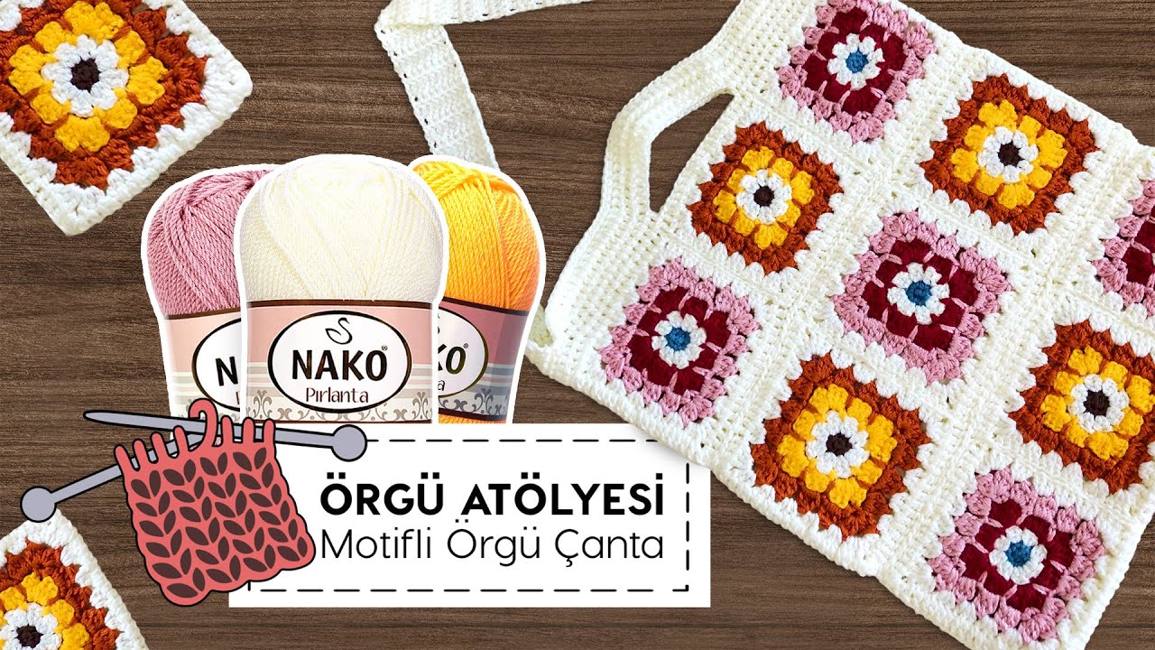 Motifli Örgü Çanta Yapımı