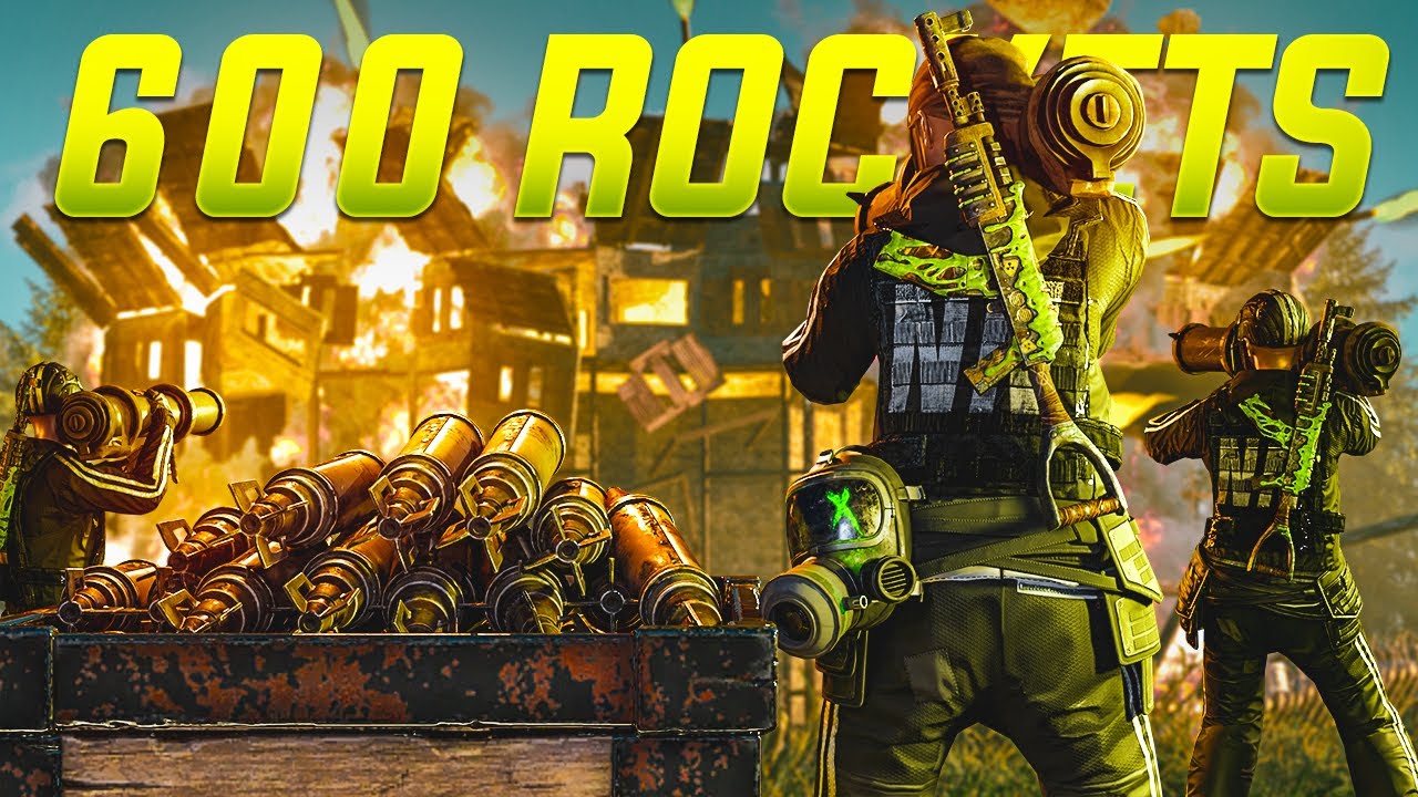 80,000 HOUR VS ZERG +600 Rockets ! Rust