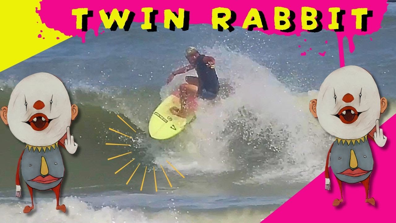 【Twin Rabiit】pink rabbitのツインフィン版