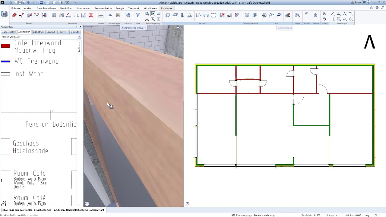 Allplan 2020 - Quickstart Lesson - Erdgeschoss