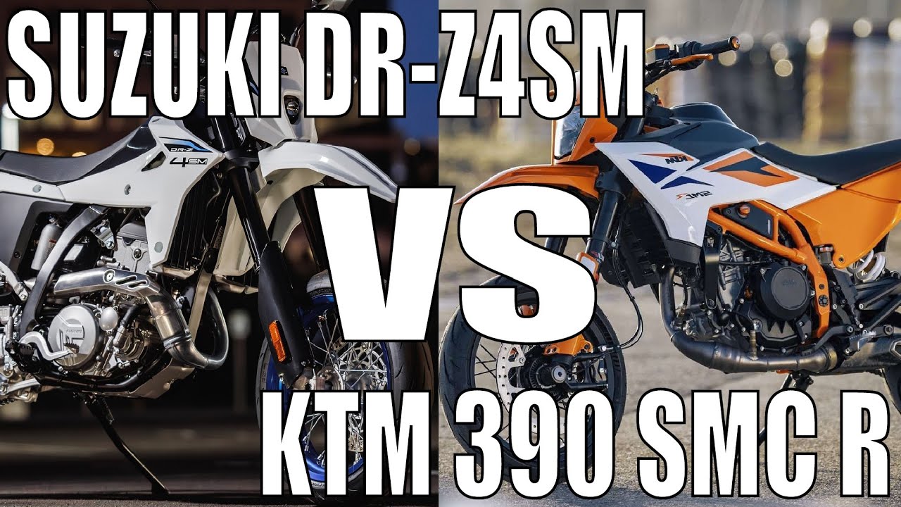 KTM 390 SMC R VS SUZUKI DR Z4SM COMPARATIVA DE FICHAS TECNICAS