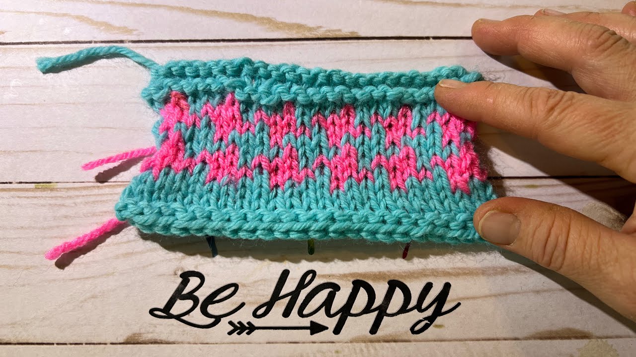 KNIT // How to knit a EASY Houndstooth pattern