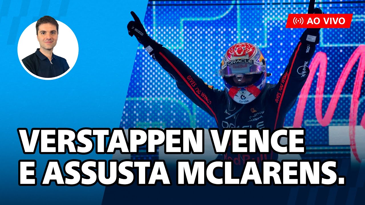 Max Verstappen vence o GP do Catar, encosta e entra no meio de Lando Norris e Oscar Piastri. #F1