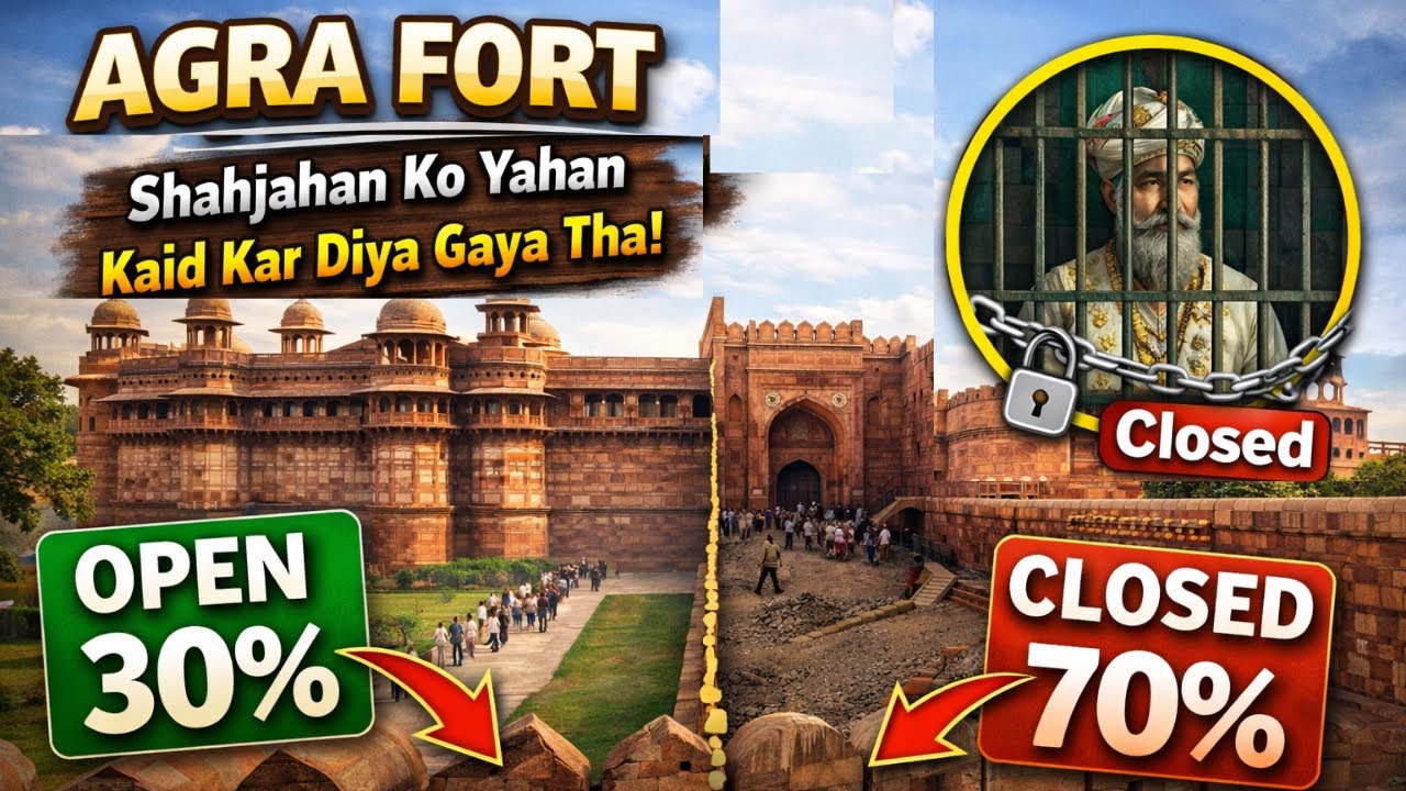 Agra Fort Detailed Tour With Guide In Hindi || आगरा फोर्ट || Agra Fort History