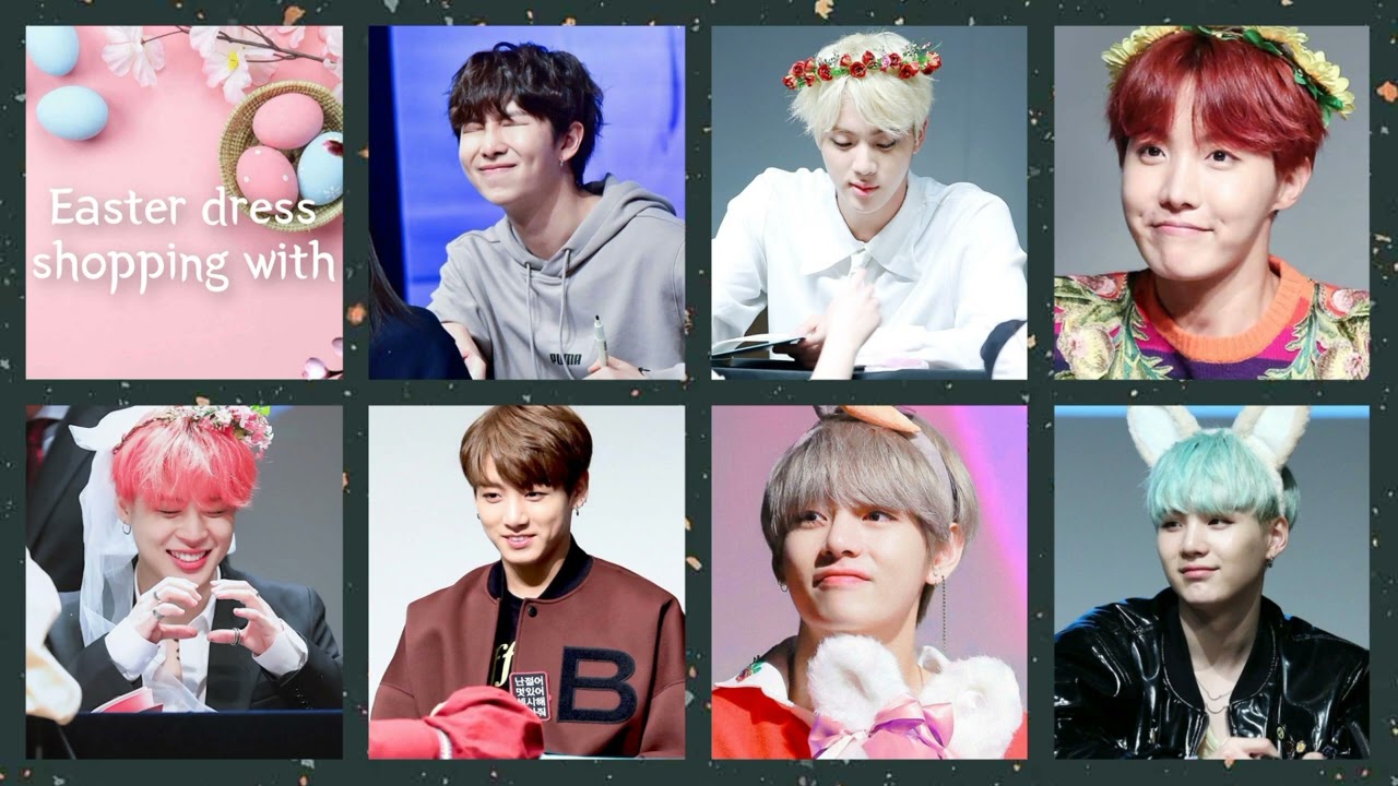 BTS dating game Easter version Happy Easter 🐇🐇🥚
