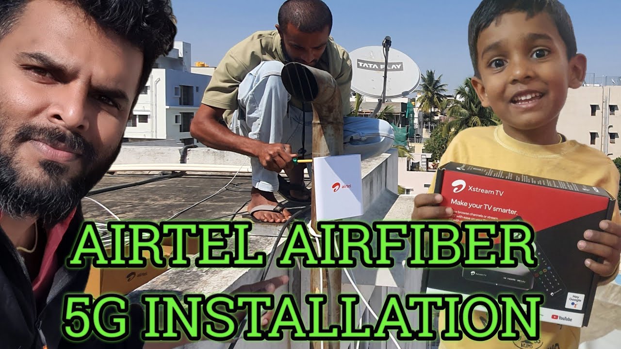 AIRTEL AIRFIBER 5G INSTALLATION process|unboxing router,speed test+plan details in kannada |