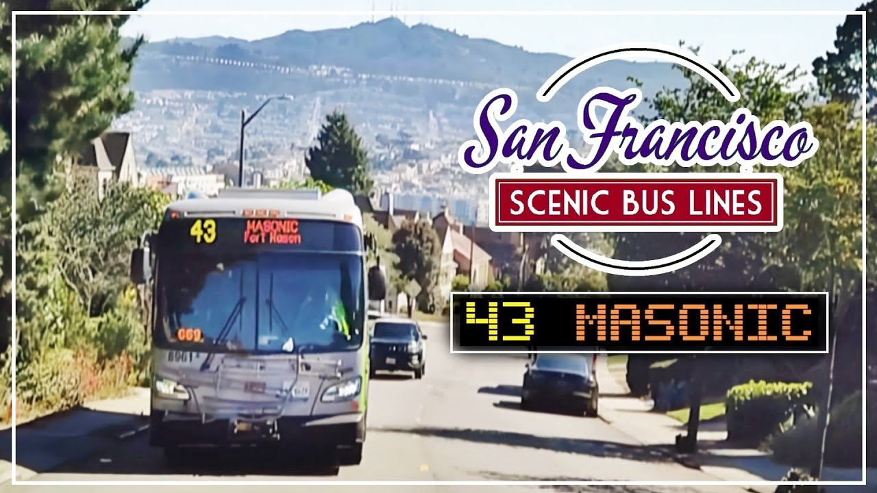 San Francisco Scenic Bus Lines - The 43-Masonic line.