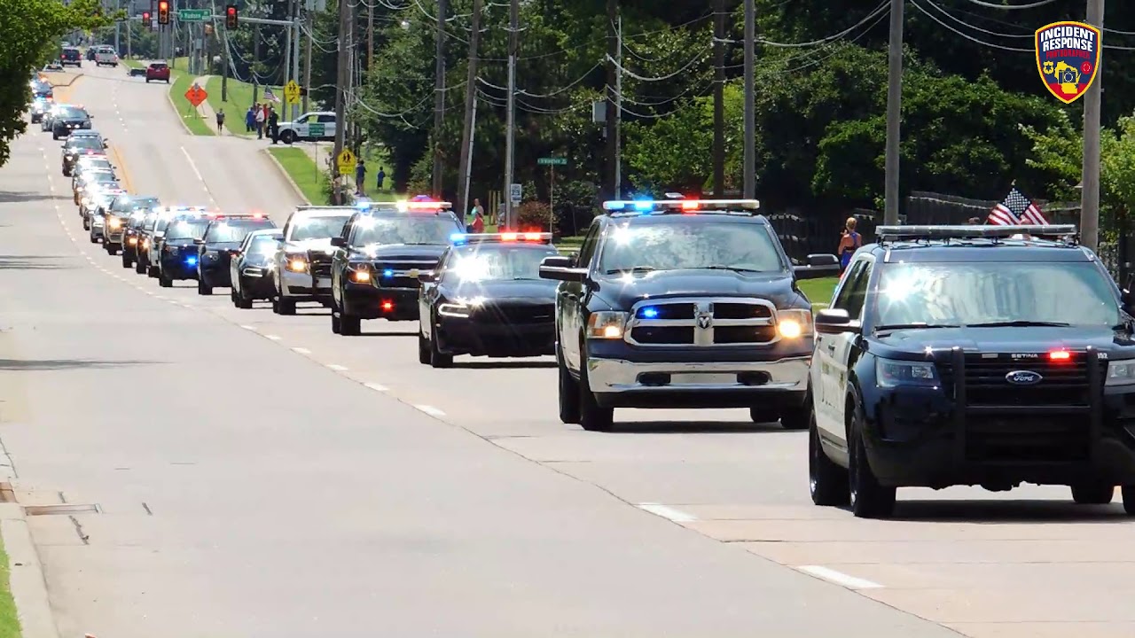 Tulsa Police Sgt. Craig Johnson funeral procession