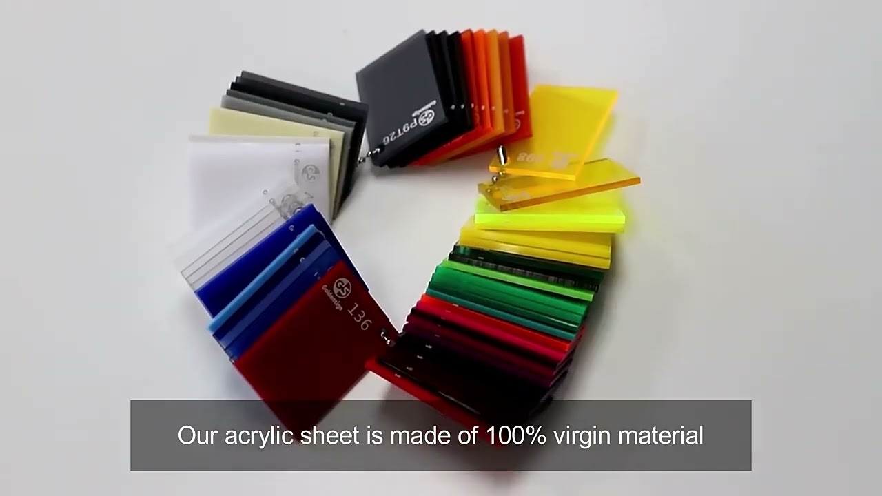 Goldensign popular 100% virgin material 0.5mm ultra thin clear acrylic sheet