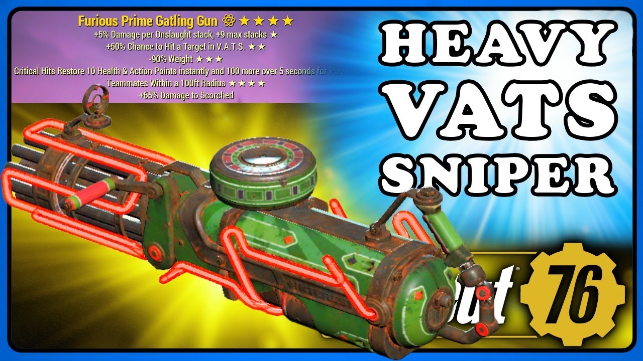 Fallout 76: Gatling Gun Q4 2025 - Surprisingly Powerfull Sniper 😲