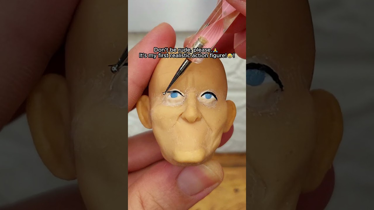 I create LOKI in clay! 💚! It's my first REALISTIC action figure! #shorts #loki #lokiseason2
