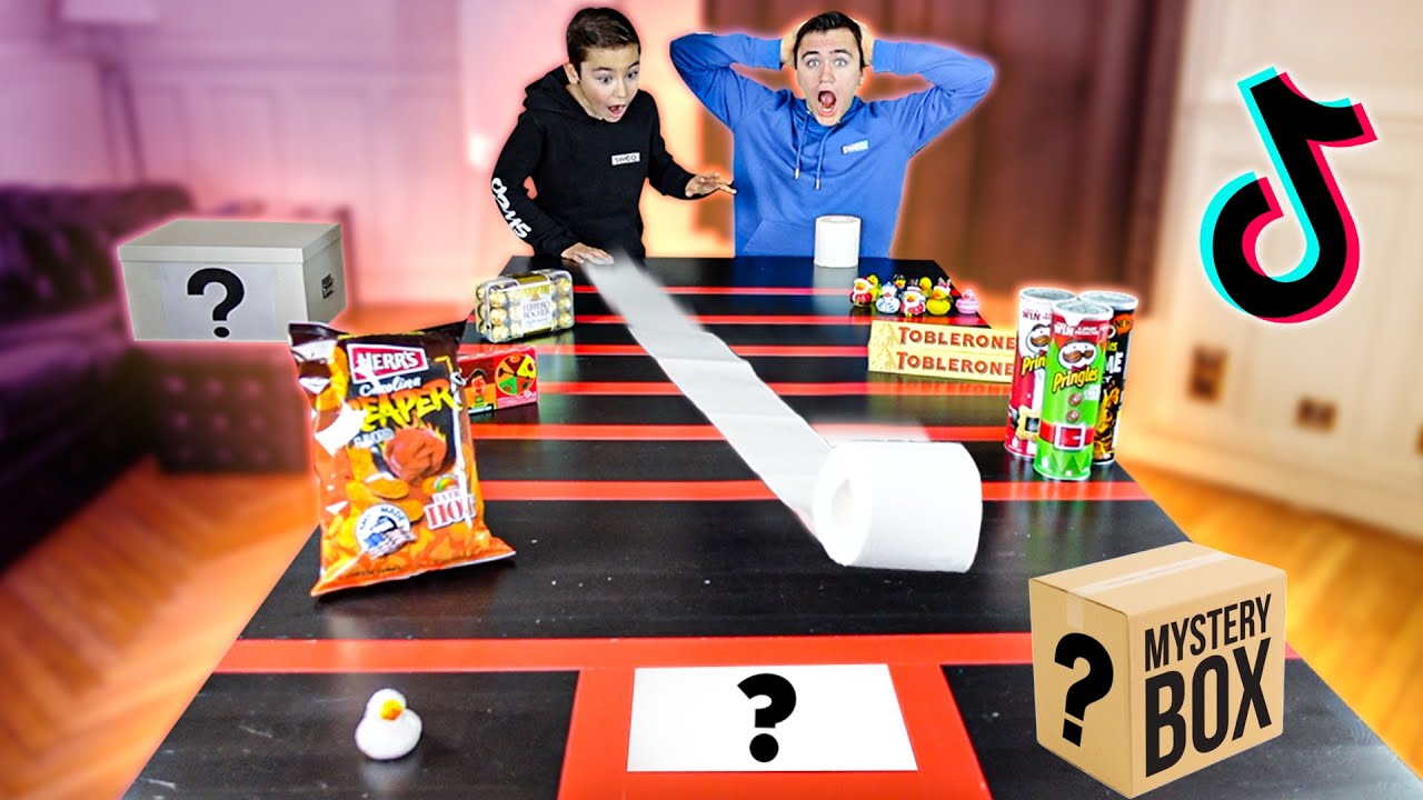 Toilet Paper Can Roll Challenge ! (faire rouler le rouleau de PQ pour gagner la Mystery BOX)