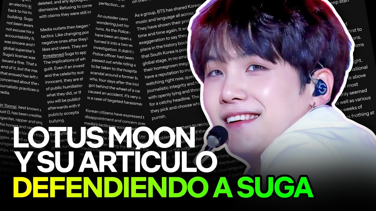Lotus Moon: Cómo la Prensa Coreana Convirtió un Error en una Cacería de Brujas Contra Suga | News