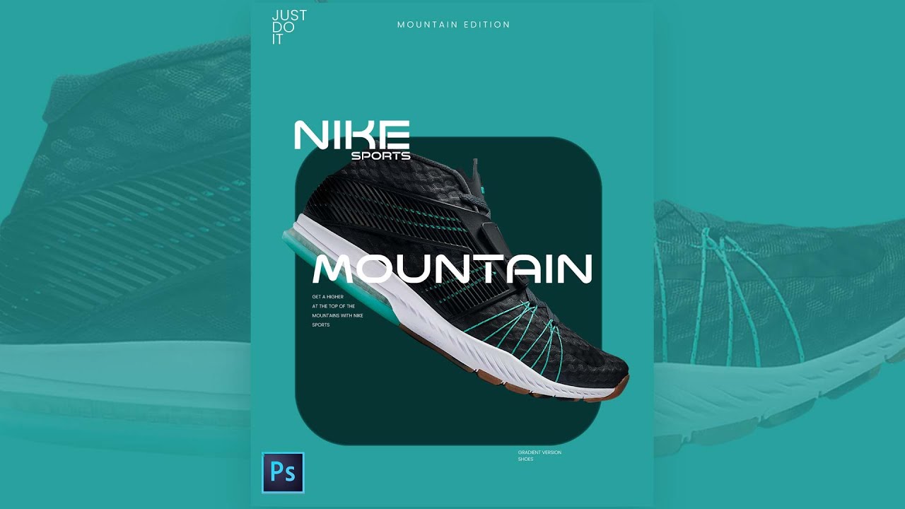 Modern Sports Poster Design in Photoshop #posterdesign #photoshoptutorial
