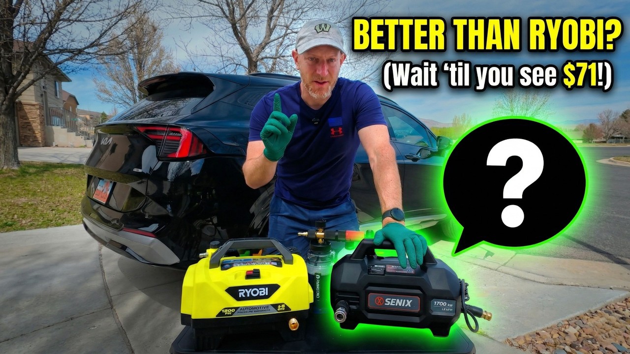 The Ryobi Killer? Testing the $71 Senix Pressure Washer!