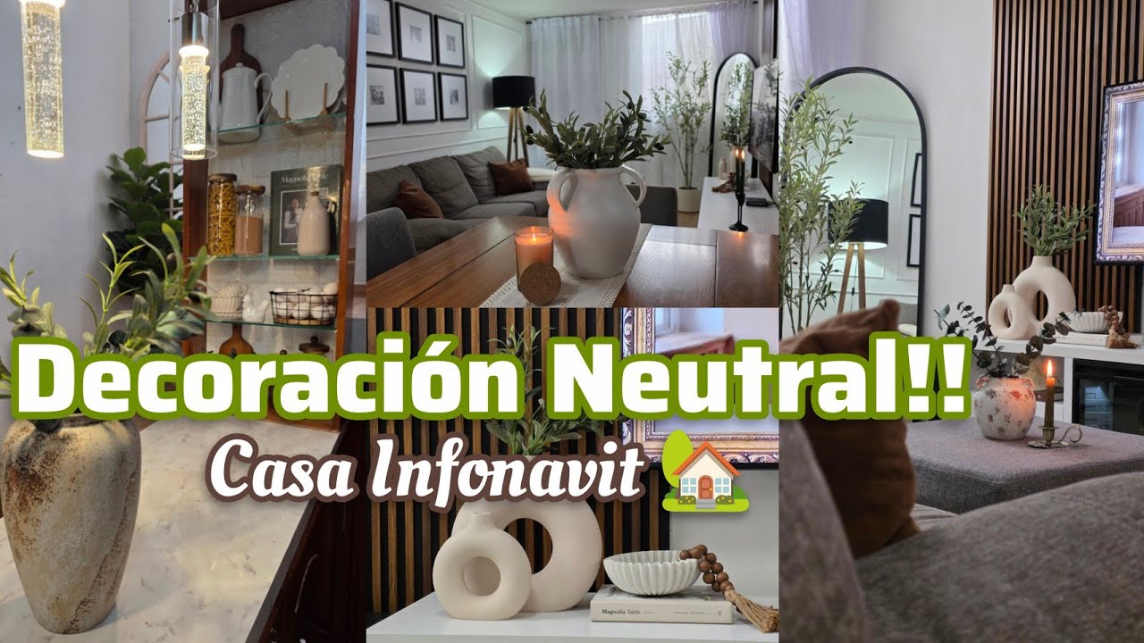 TRANSFORME mi Casa Infonavit con Decoración Neutral ¡Mira el cambio! ✅️😱 Dia muy productivo 🧼🧹