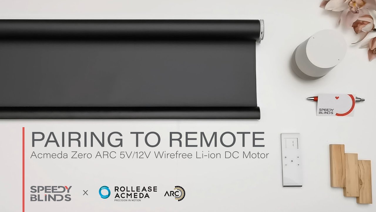 Acmeda Zero – Pairing to Remote Control | Rollease Acmeda Zero ARC 5V/12V Wirefree Li-ion DC Motor