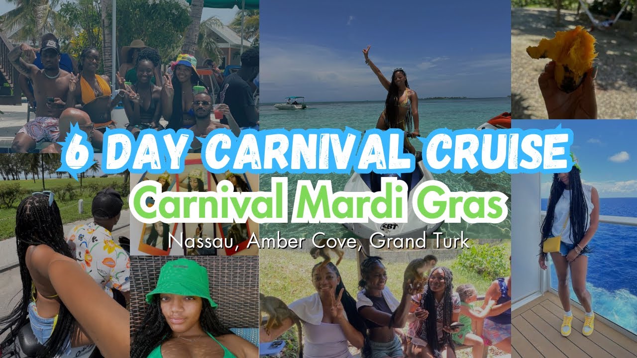 6 Day Carnival Mardi Gras Cruise Vlog | Bahamas, Amber Cover, Grand Turk