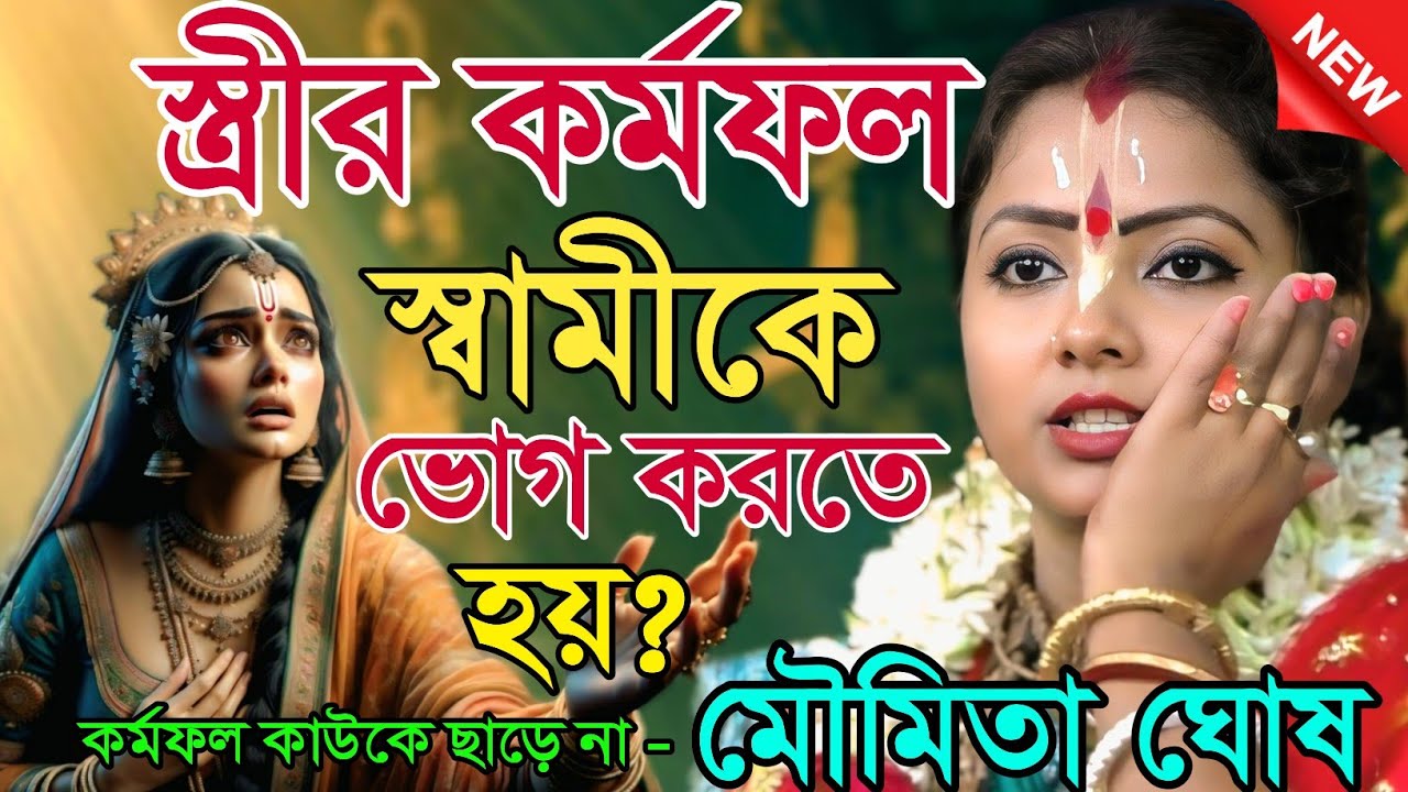 স্ত্রীর কর্মফল স্বামীকে ভোগ করতে হয়? কর্মফল কাউকে ছাড়ে না | মৌমিতা ঘোষ কীর্তন | Moumita ghosh