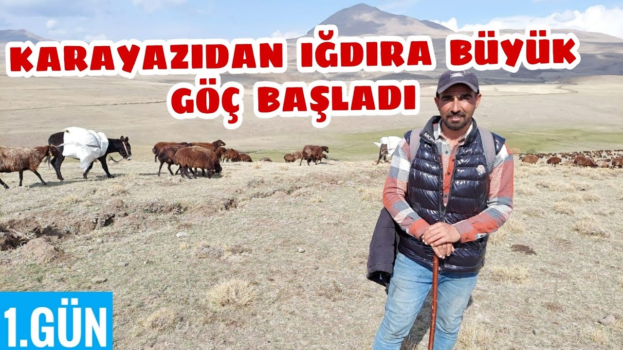 ERZURUM KARAYAZIDAN BÜYÜK GÖÇ BAŞLADI--YAYLAYI TERK EDİYORUZ(1.gün)