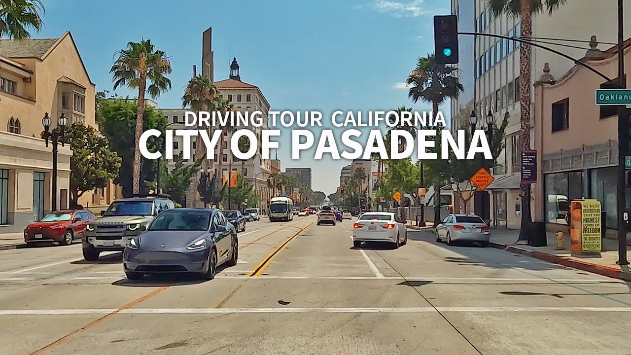 [4K] PASADENA - Driving California Pasadena, Colorado Boulevard and Historic Route 66, Travel, USA