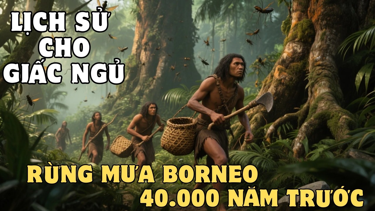 Người sống giữa rừng mưa Borneo trước khi đảo tách khỏi lục địa | Lịch Sử Thư Giãn Dễ Ngủ