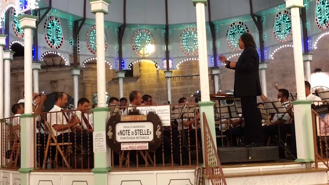 Note di stelle Premiato gran concerto bandistico Città di Lecce Schipa d'Ascoli