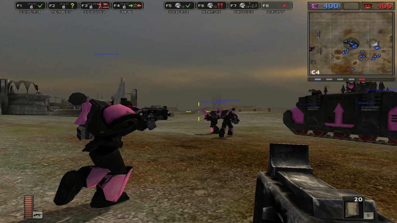 Battlefield 40K, a Warhammer 40K Themed Mod for Battlefield 1942, Playing as Chaos Marines.
