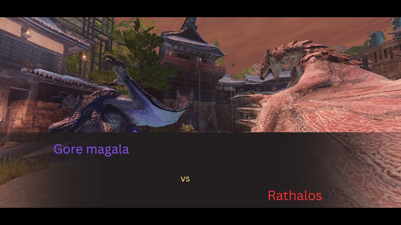 Gore magala vs rathalos(Mhr Full fight) Turf war