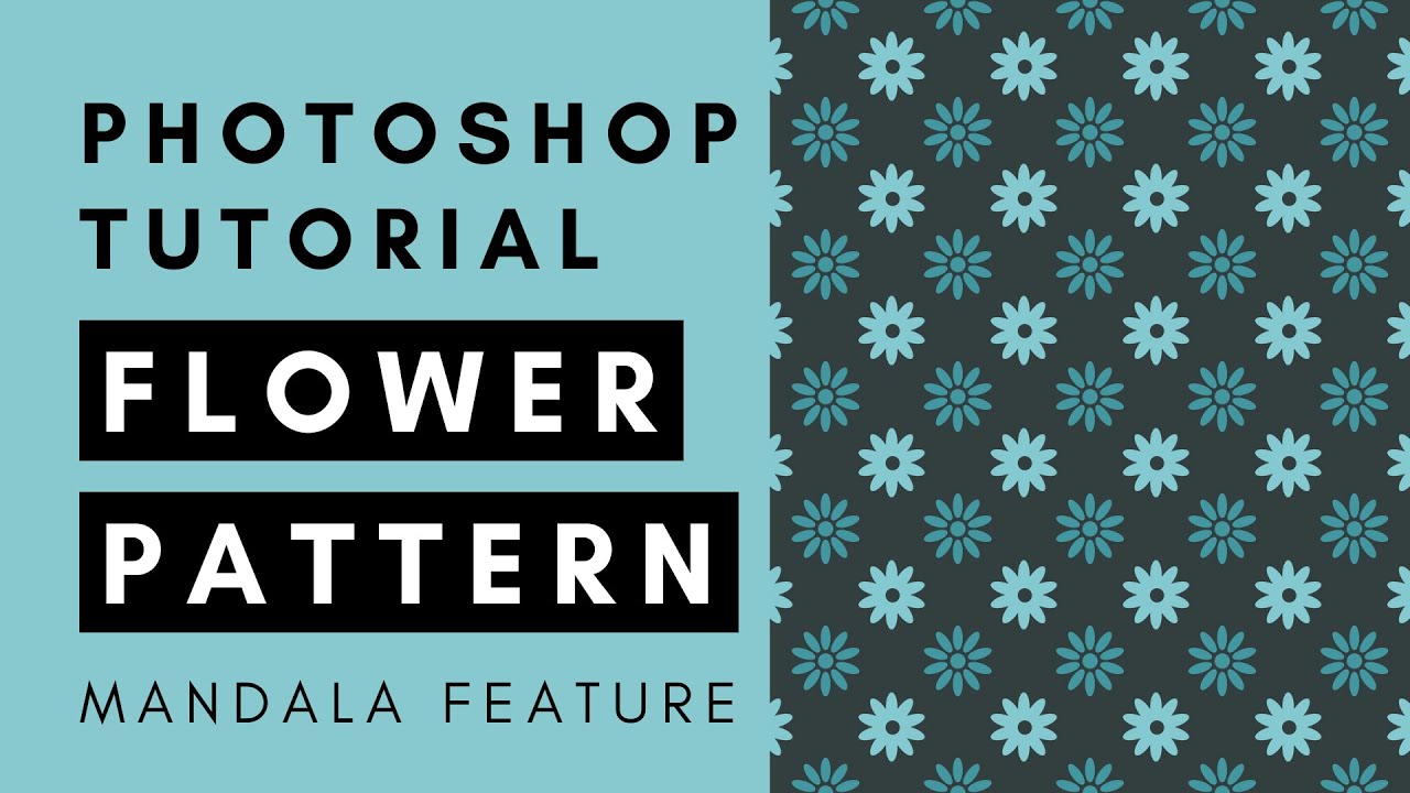 Mandala Flower Pattern with Adobe Photoshop