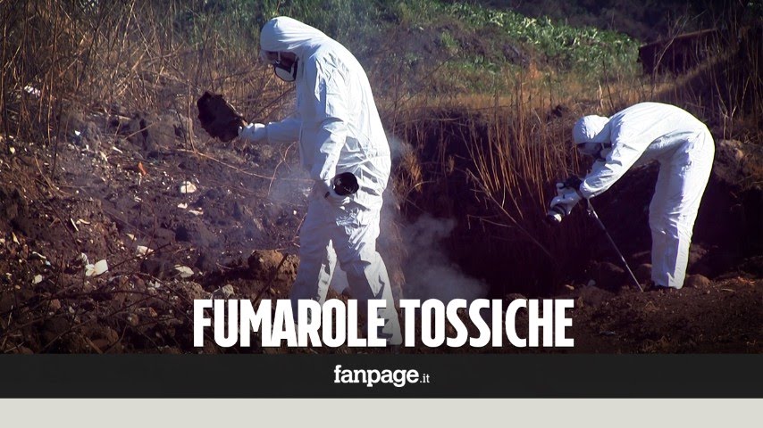 Terra dei fuochi. Fumarole tossiche dove c'era la discarica più grande d'Europa: 