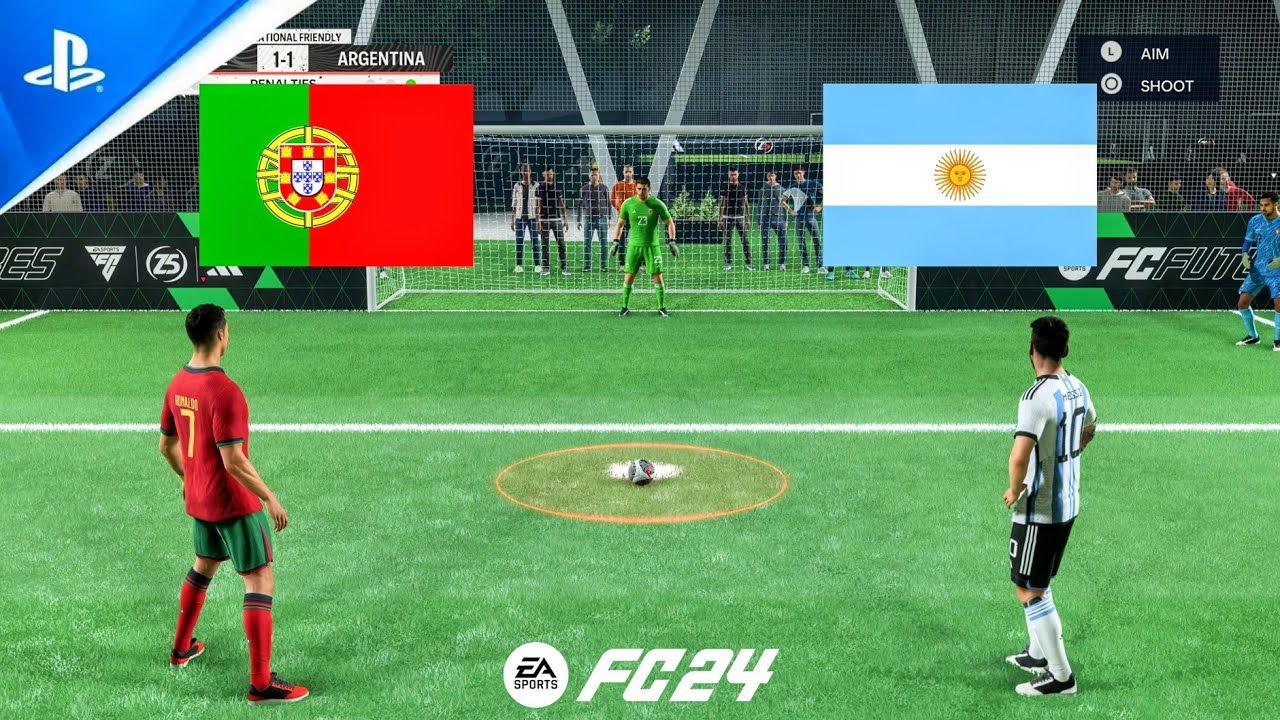FC 24 Volta Football | Ronaldo vs Messi | Portugal vs Argentina | Penalty Shootout - PS5 Gameplay
