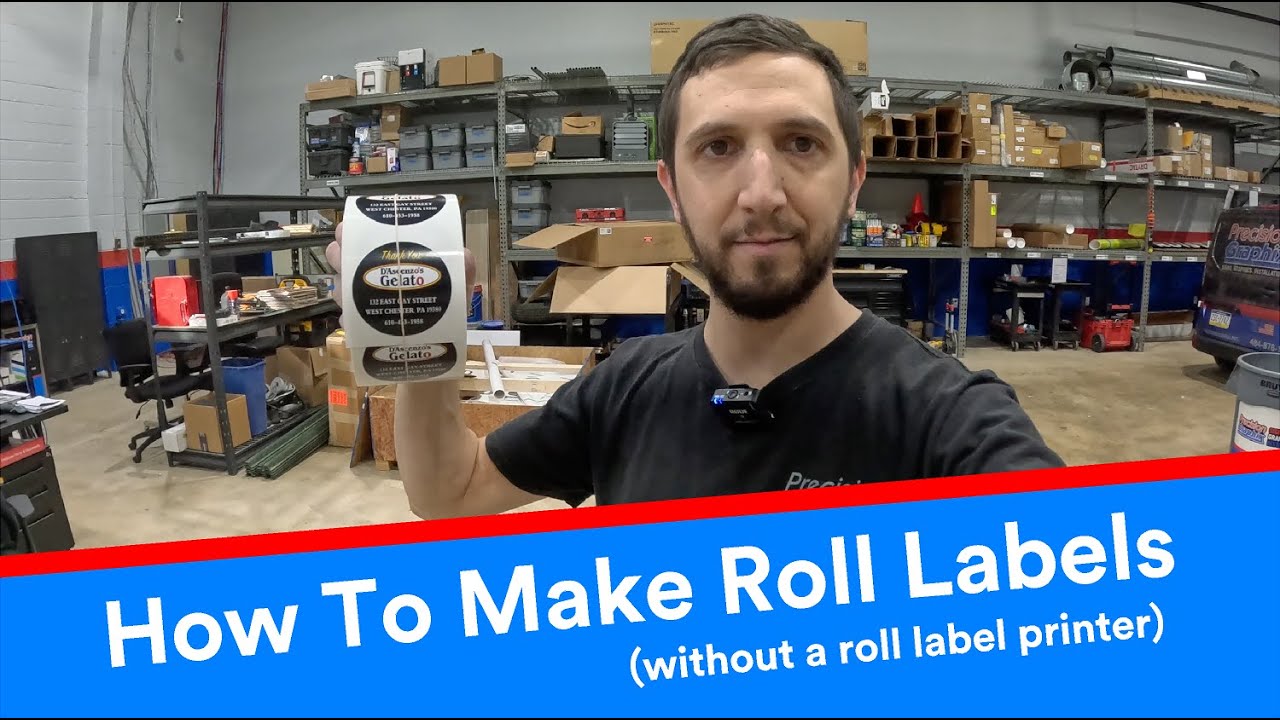 How to Make Roll Labels Without A Roll Label Printer | Steve The Graphics Guy