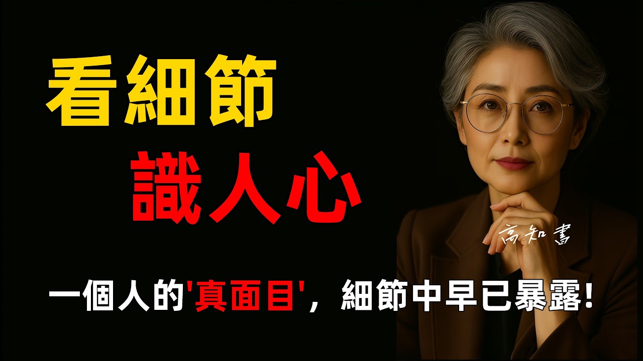 看懂細節，就看懂人心! |燈下心語 |人性洞察 |識人技巧 |人際智慧 |人生智慧