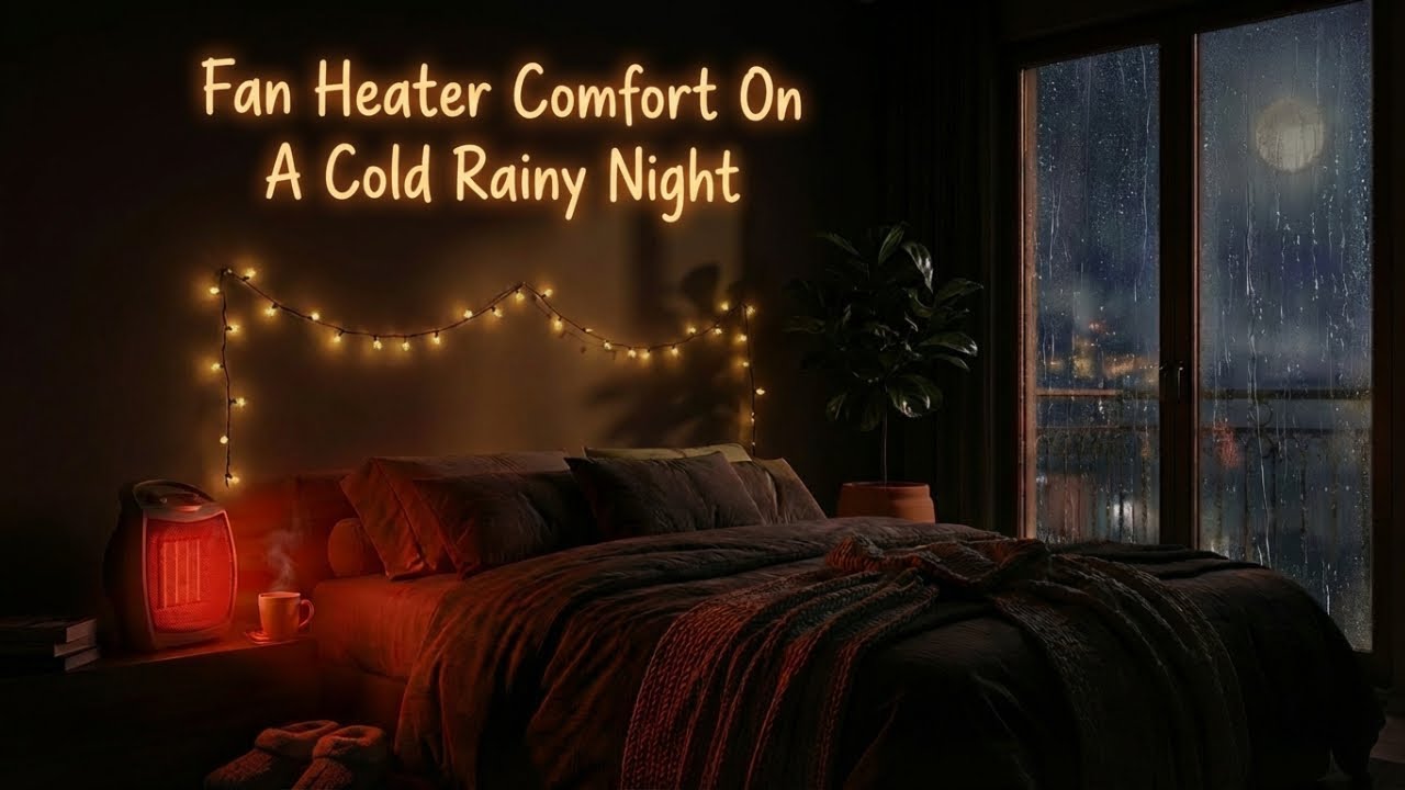 10 Hours Fan Heater Sound for Sleep | Deep White Noise to Fall Asleep Fast | Stay Warm, Sleep Well
