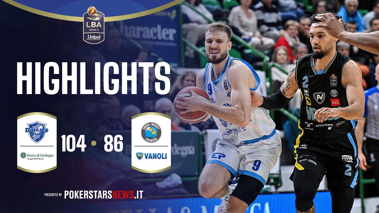 Banco di Sardegna Sassari - Vanoli Basket Cremona |PokerstarsNews Highlights SerieA Unipol 2025/2026