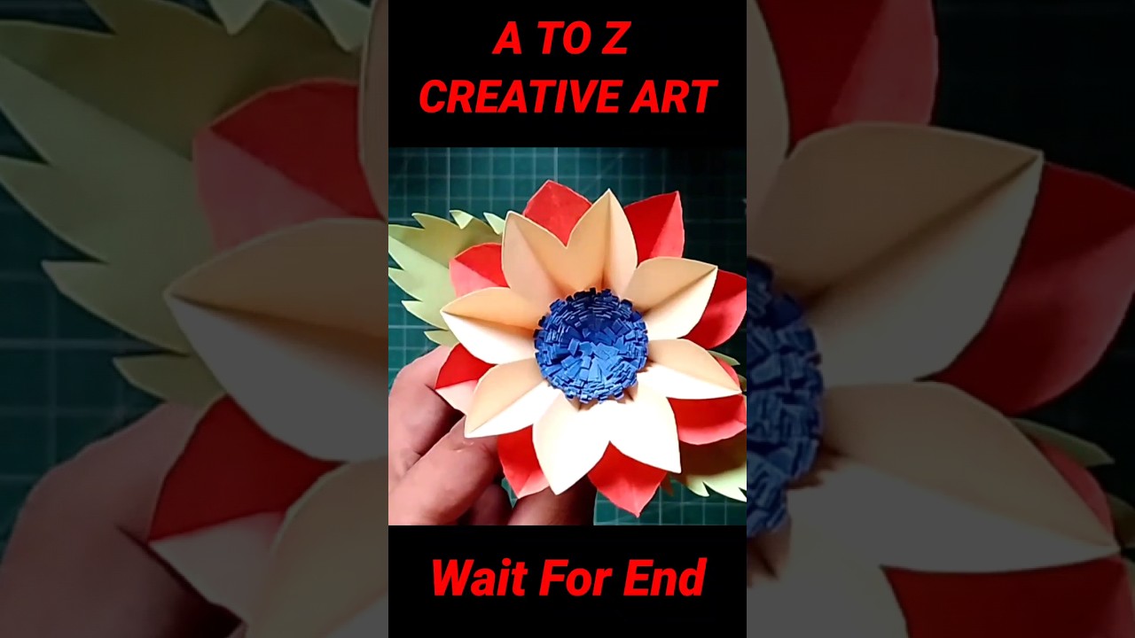 Origami Paper Flower Decoration / Paper Craft Tutorial #short #paperflowers #artistajadanand