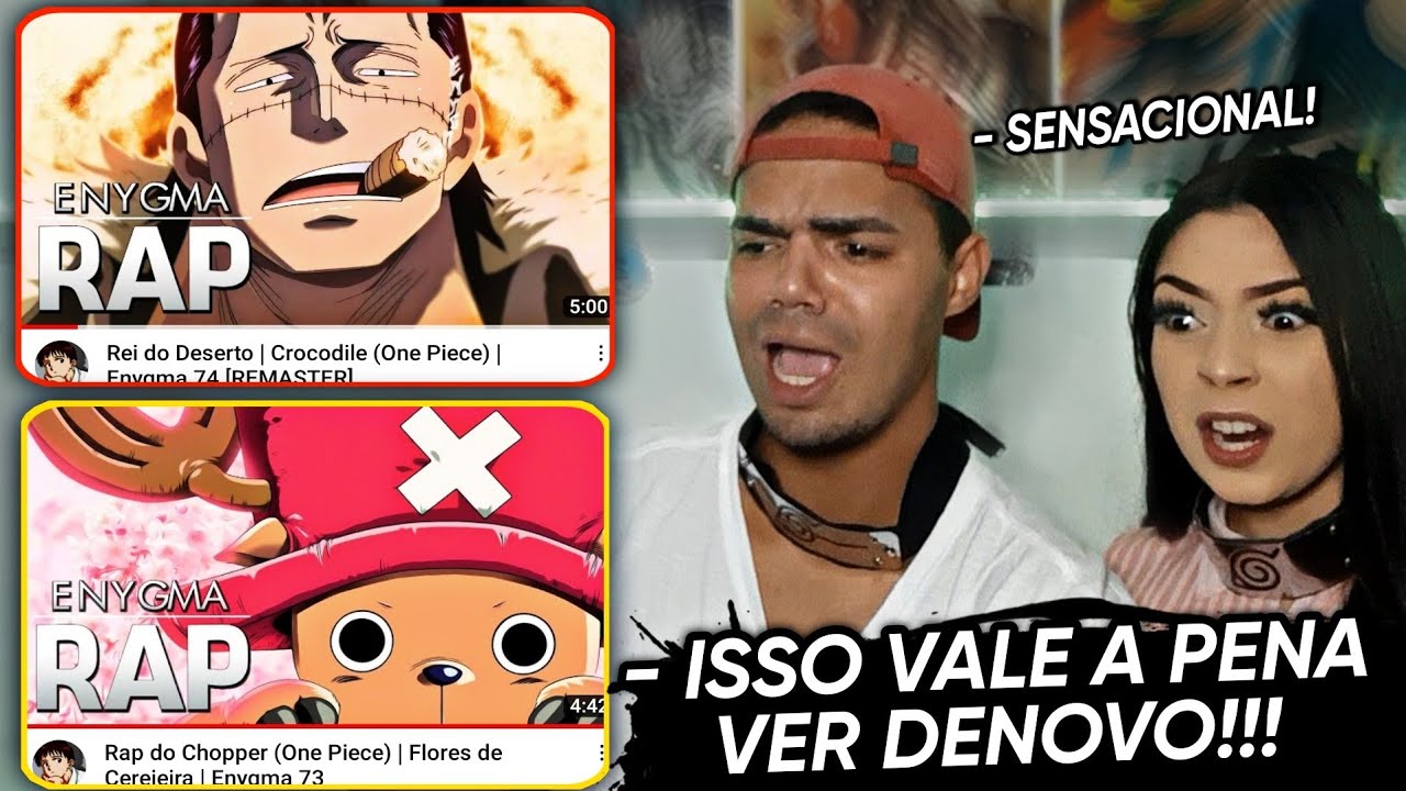 React • Rap do Chopper (One Piece) | Flores de Cerejeira + Rei do Deserto | Crocodile | ENYGMA