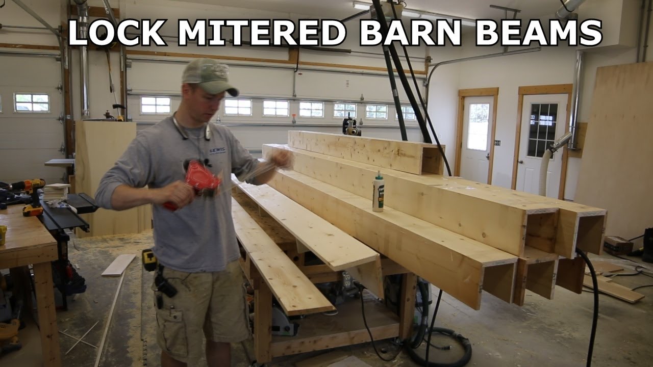 ZERO Fastener Beam Assembly (Lock Miter + Tape) - Lock Mitered Barn Beams Part 2