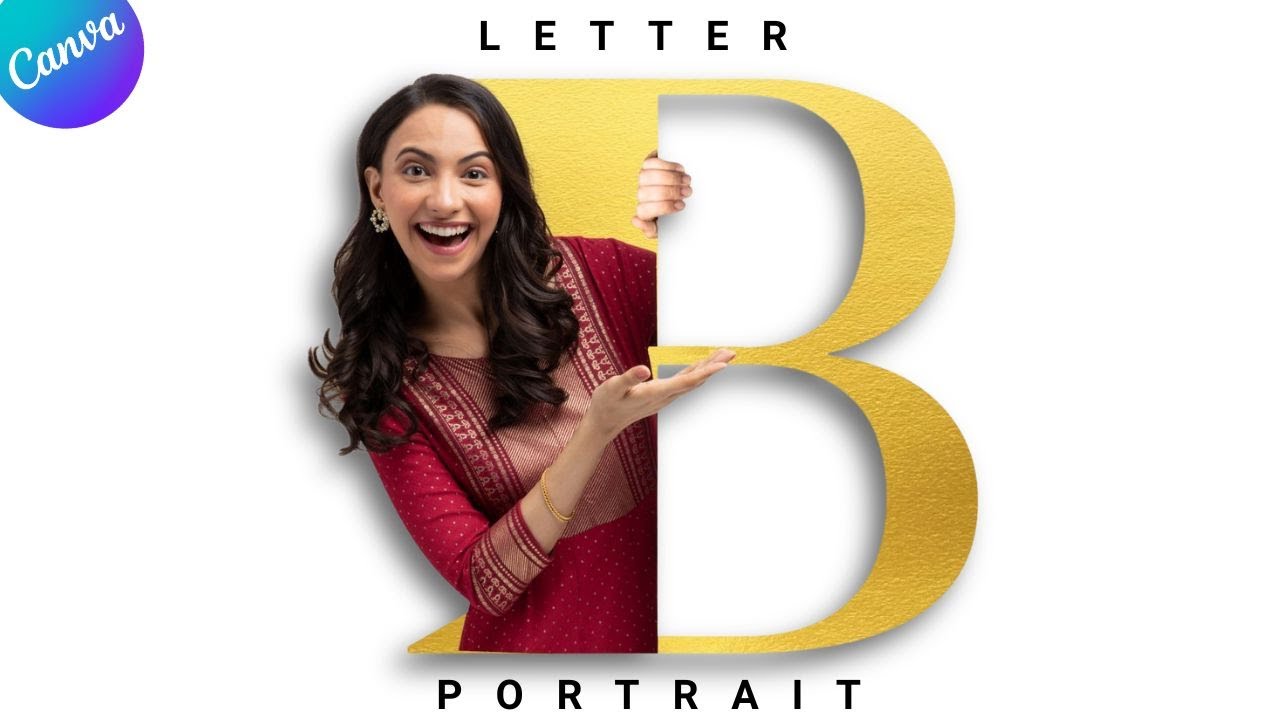 Canva Tutorial: Make a Letter Photo Portrait in Minutes!
