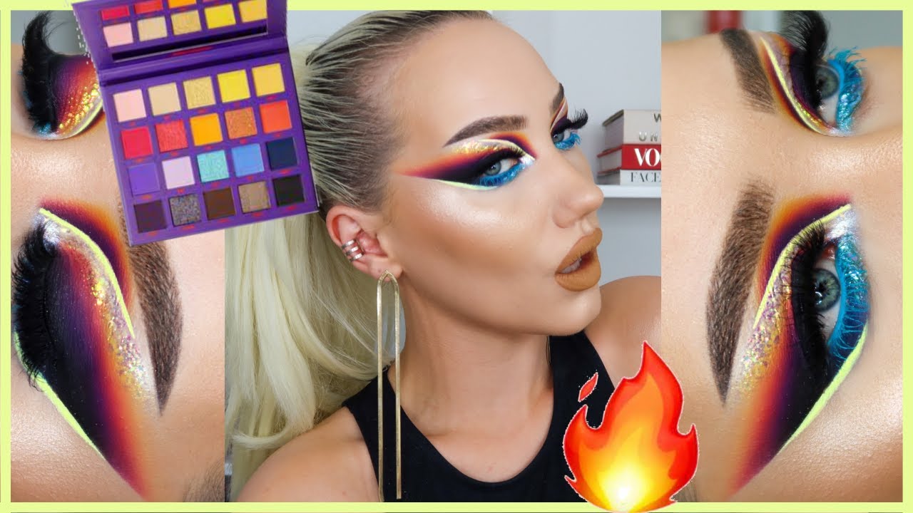 GRAPHIC SUNSET MAKEUP TUTORIAL | BEAUTY BAY SUNSET HORIZONS PALETTE | MAKEMEUPMISSA