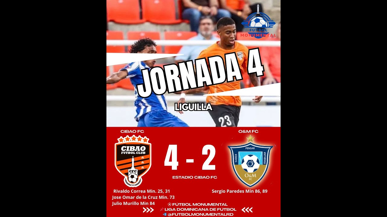 Cibao FC vence 4-2 a O&M FC | Goles y mejores momentos | LDF