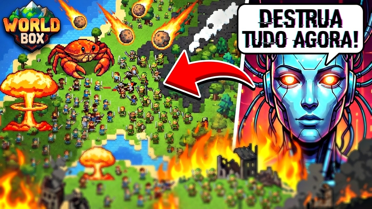 Usei uma IA para me guiar no WorldBox e o IMPOSSÍVEL aconteceu