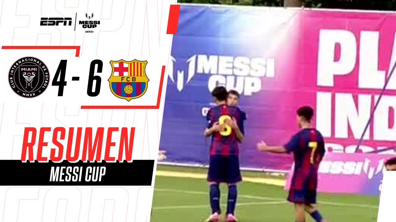 SHOW DE GOLES Y QUINTO PUESTO PARA BARCELONA EN LA MESSI CUP | Inter Miami 4-6 Barcelona | RESUMEN