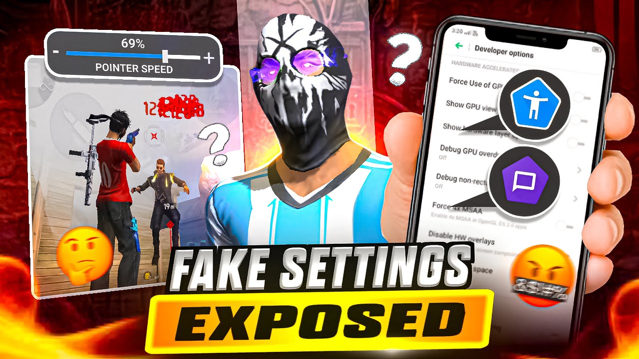 Fake Headshot Settings EXPOSED ❌ In Free Fire 🔥 ( TalkBack, Switch Access, DPI & More )