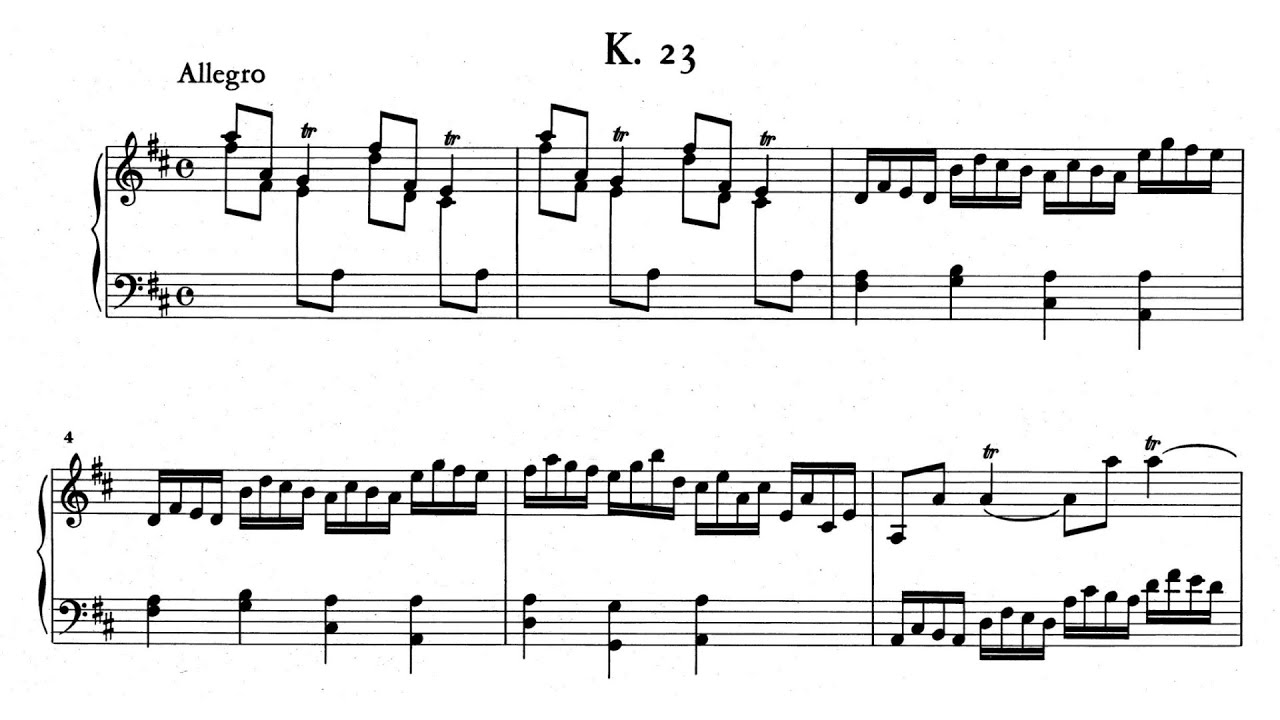 Scarlatti: Keyboard Sonata in D major, K.23